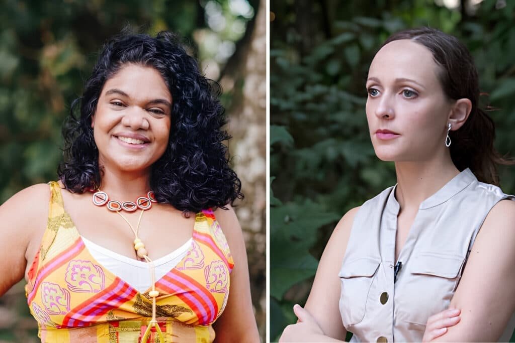 Imagem de duas pesquisadores do Inpa